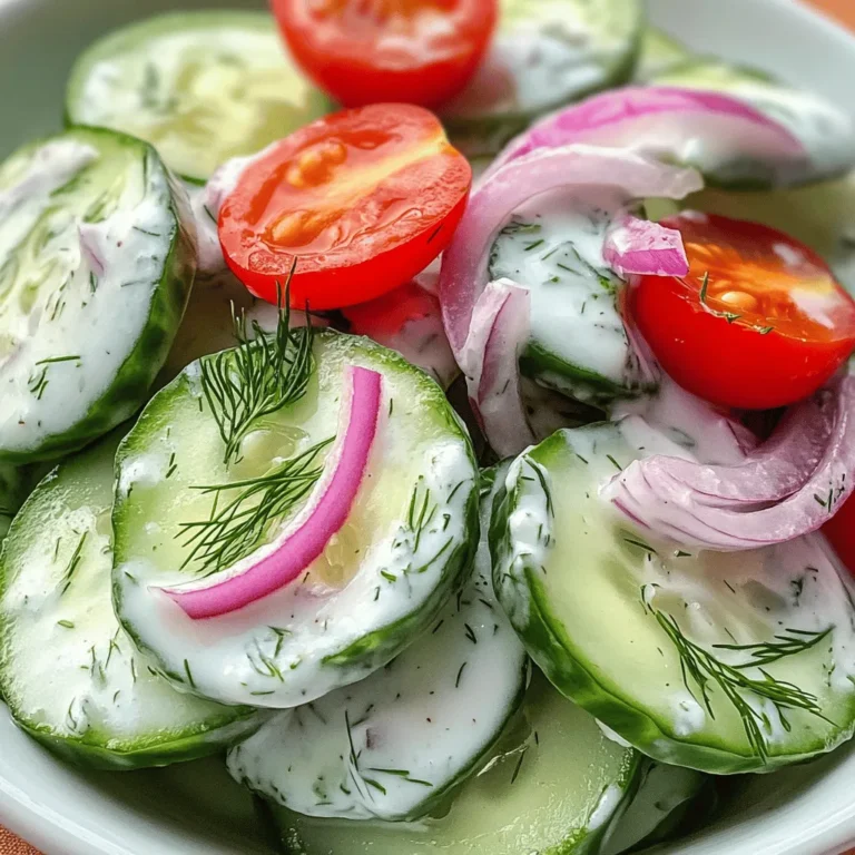 As the sun shines brightly and the warmth of summer fills the air, there’s nothing quite as invigorating as a bowl of Refreshing Cucumber Dill Salad. This vibrant salad is characterized by its crisp textures and zesty flavors, making it an ideal side dish for barbecues, picnics, or a light lunch. Packed with fresh ingredients, this salad not only tantalizes the taste buds but also offers a nutritious option that can complement a variety of meals.