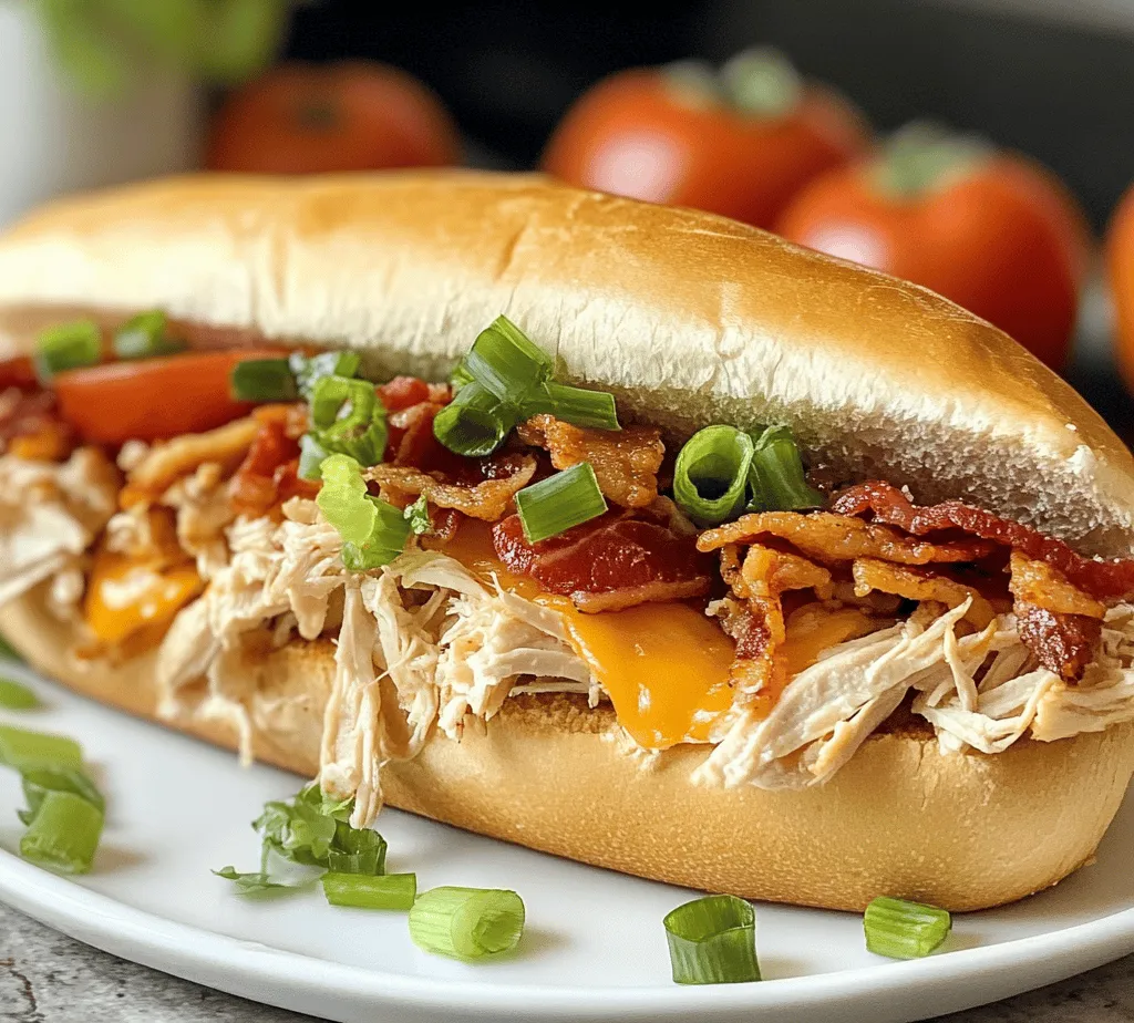 The Chopped Chicken Bacon Ranch Sub is not just a sandwich; it's a hearty meal that promises to satisfy your hunger while delivering an explosion of flavors in every bite. This delectable creation is perfect for a variety of occasions, whether you're enjoying a casual lunch, hosting a game day gathering, or simply craving a comforting dinner. The combination of tender chicken, crispy bacon, creamy ranch dressing, and an array of fresh toppings makes this sub a favorite for many.