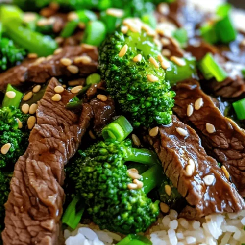 Wok-Tossed Beef & Broccoli Delight is a timeless stir-fry dish that seamlessly combines tender cuts of beef with vibrant green broccoli, creating a meal that is not only visually appealing but also packed with flavor and nutrition. This beloved classic hails from Chinese cuisine and has made its way into kitchens worldwide, cherished for its balance of texture, taste, and healthy ingredients. In a world where fast-paced lifestyles often dictate our eating habits, this dish stands out as a quick yet nourishing option for families and individuals alike.
