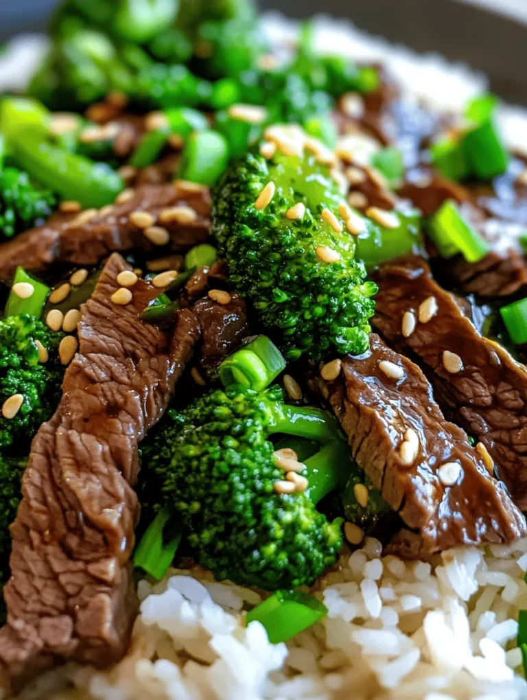 Wok-Tossed Beef & Broccoli Delight is a timeless stir-fry dish that seamlessly combines tender cuts of beef with vibrant green broccoli, creating a meal that is not only visually appealing but also packed with flavor and nutrition. This beloved classic hails from Chinese cuisine and has made its way into kitchens worldwide, cherished for its balance of texture, taste, and healthy ingredients. In a world where fast-paced lifestyles often dictate our eating habits, this dish stands out as a quick yet nourishing option for families and individuals alike.