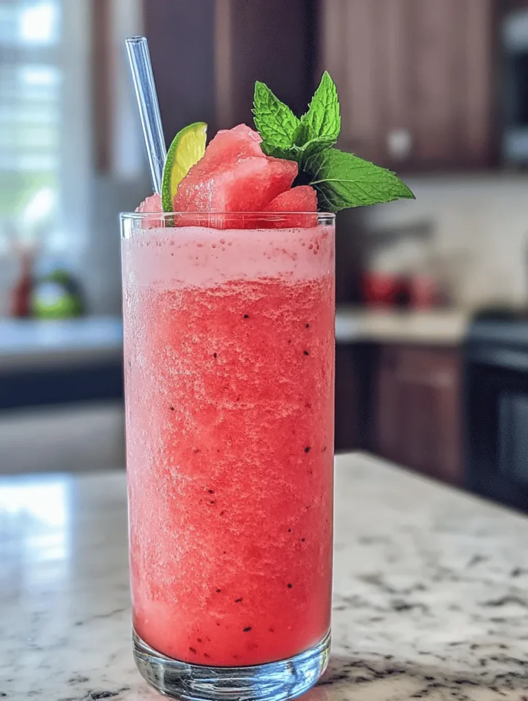 Smoothies have emerged as a favorite beverage choice for health enthusiasts and casual drinkers alike. They offer a refreshing way to pack in nutrients while keeping hydration at the forefront, making them ideal for anyone looking to boost their overall wellness. Among the myriad of smoothie options available, the watermelon smoothie with coconut water stands out for its simplicity, flavor, and health benefits. This vibrant drink is not only easy to prepare in a matter of minutes, but it also combines a delightful blend of ingredients that work in harmony to provide nourishment and refreshment.