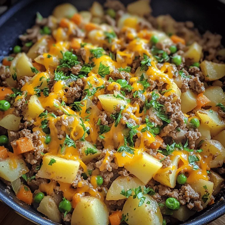 When you think of comfort food, what comes to mind? For many, it’s the warm embrace of home-cooked meals that evoke feelings of nostalgia and warmth. Comfort food often has the power to transport us back to cherished family gatherings, cozy evenings, and the simple joys of life. Among the many dishes that fall into this category, Ground Beef and Potatoes stands out as a quintessential one-skillet meal that marries simplicity with hearty flavors. This dish not only satiates hunger but also fills your kitchen with an inviting aroma, making it a staple for busy families and meal prep enthusiasts alike.