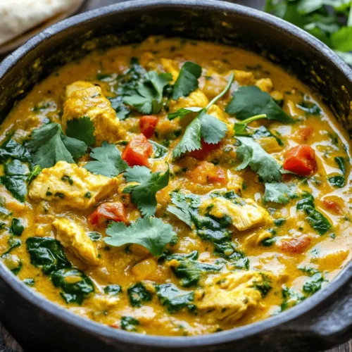 Hearty Irish Chicken Dhansak Curry is an exciting fusion dish that beautifully marries the vibrant flavors of Indian cuisine with the comforting essence of traditional Irish cooking. This unique recipe showcases how culinary traditions can intertwine, resulting in a meal that is both flavorful and nourishing. The Dhansak itself is a classic Indian dish, originating from the Parsi community, which has been adapted over time to accommodate local tastes and ingredients. In this dish, succulent chicken thighs are simmered in a rich, spiced lentil sauce, creating a hearty meal that warms the soul.