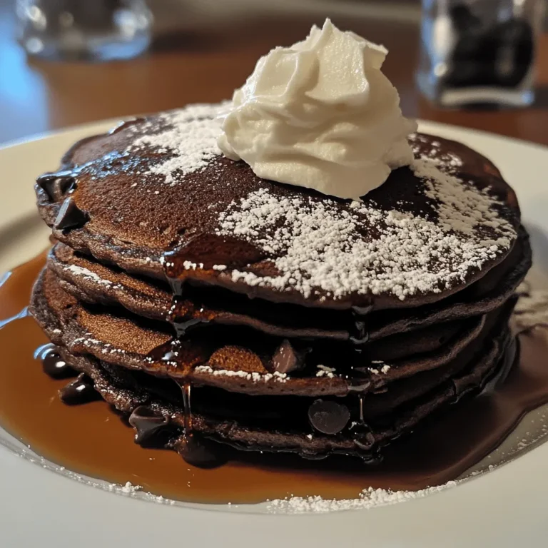 Unveiling the delight of breakfast magic, chocolate pancakes offer a decadent twist on the classic morning staple. If you've ever craved a sweet and indulgent start to your day, these pancakes are the perfect solution. This article introduces you to the most amazing chocolate pancakes that promise to elevate your breakfast experience. With rich cocoa flavor and the indulgence of chocolate chips, these pancakes are perfect for anyone looking to start their day on a sweet note.