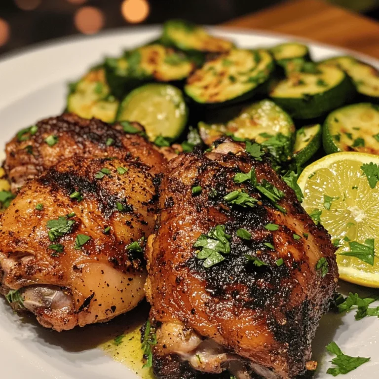 Asado Chicken Delight with Zesty Zucchini is not just a dish; it’s a gastronomic experience that brings together the warmth of a family gathering and the vibrant flavors of Latin American cuisine. With marinated chicken thighs that boast a zesty lime and spice blend, complemented by sautéed zucchini, this recipe encapsulates the perfect balance of comfort and creativity. Whether you’re hosting a family dinner or looking to impress guests with your culinary skills, this dish is sure to become a favorite on your dining table.