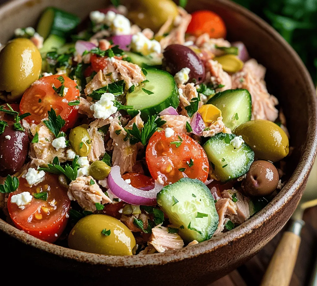 Mediterranean cuisine is celebrated for its vibrant flavors, wholesome ingredients, and the health benefits that come from its traditional recipes. One dish that exemplifies this culinary heritage is the Mediterranean Magic Tuna Salad. With its colorful medley of fresh vegetables, flavorful olives, and tangy feta cheese, this dish not only tantalizes the taste buds but also nourishes the body. Originating from the sun-kissed shores of the Mediterranean, this salad is a perfect representation of the region’s emphasis on fresh, high-quality ingredients that promote a healthy lifestyle.