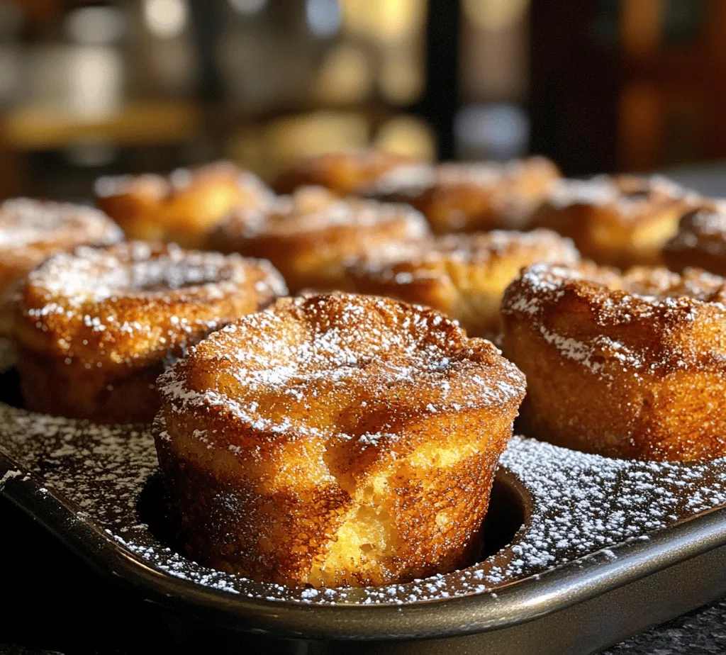 If you're looking for a breakfast option that combines convenience with the delightful flavors of a traditional French toast, look no further than Cinnamon Sugar French Toast Muffins. These muffins are a game-changer for busy mornings, providing the rich taste of French toast in an easy-to-handle, portable format. They encapsulate the warmth of cinnamon and sugar, offering a cozy start to your day or a sweet addition to your brunch spread.