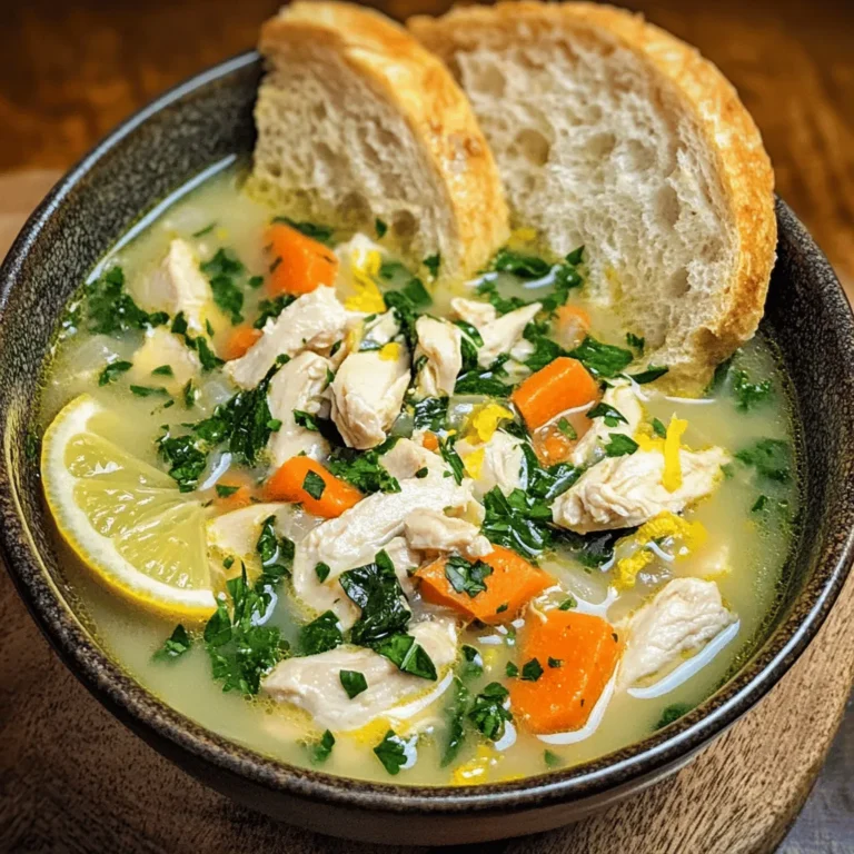 The Mediterranean region is celebrated for its vibrant cuisine, which reflects a rich tapestry of cultures, traditions, and ingredients. Known for its emphasis on fresh produce, healthy fats, and aromatic herbs, Mediterranean cooking is not just about flavor; it’s a lifestyle that promotes overall well-being. One dish that beautifully encapsulates these qualities is Mediterranean Lemon Chicken Soup, a comforting bowl that offers a taste of sunshine regardless of the season. This soup is a delightful fusion of tender chicken, fresh vegetables, and bright citrus flavors, creating a nourishing meal that warms both the body and soul.