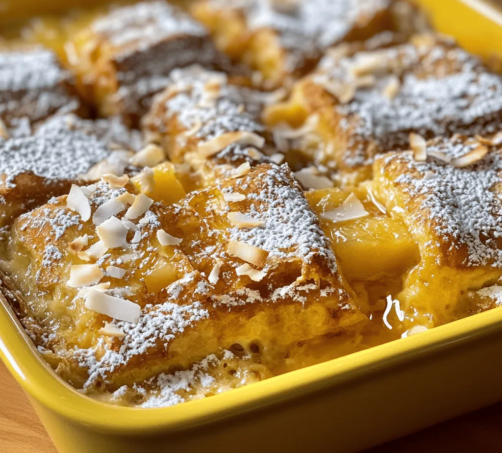Sweet Hawaiian Roll French Toast Bake is more than just a breakfast option; it’s a celebration of flavors that makes it perfect for family gatherings, festive occasions, or even a cozy weekend brunch at home. The use of sweet Hawaiian rolls gives this French toast bake a unique sweetness and texture that you won’t find with regular bread. The soft, pillowy rolls soak up the custard mixture beautifully, creating a melt-in-your-mouth experience that is hard to resist.