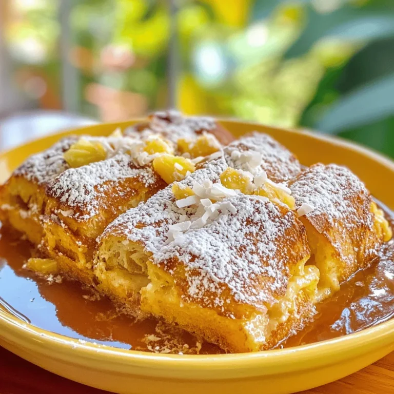 Sweet Hawaiian Roll French Toast Bake is more than just a breakfast option; it’s a celebration of flavors that makes it perfect for family gatherings, festive occasions, or even a cozy weekend brunch at home. The use of sweet Hawaiian rolls gives this French toast bake a unique sweetness and texture that you won’t find with regular bread. The soft, pillowy rolls soak up the custard mixture beautifully, creating a melt-in-your-mouth experience that is hard to resist.