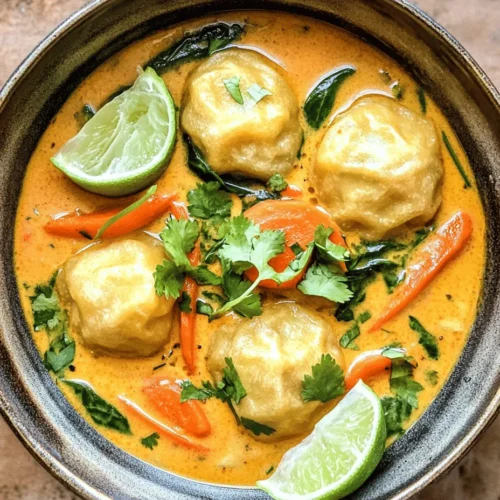 Welcome to the comforting and flavorful world of Heavenly Curry Dumpling Soup, a dish that embodies warmth and satisfaction. This delightful recipe is perfect for cozy evenings spent indoors or for impressing guests at your next gathering. Imagine a bowl filled with tender, steaming dumplings nestled in a rich, aromatic broth, creating a delightful contrast of textures and flavors that can turn any meal into a heartwarming experience.