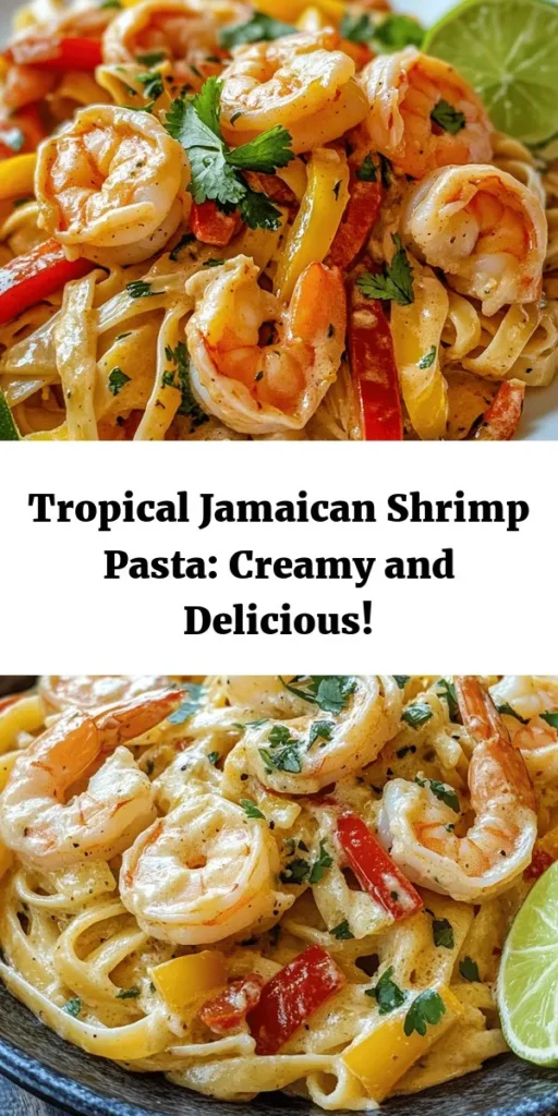 This Jamaican Shrimp Pasta is a creamy delight that's bursting with tropical flavors! Made with succulent shrimp, fettuccine, and a luscious coconut cream sauce, it's the perfect fusion of Caribbean spice and comfort food. Ready in just 30 minutes, this dish features vibrant bell peppers and a touch of Jamaican jerk seasoning for that extra kick. Garnish with fresh cilantro and lime for a bright finish. Perfect for a weeknight dinner that transports your taste buds to the islands!