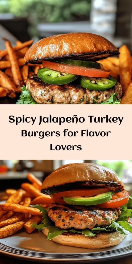 Spice up your dinner with these deliciously savory Jalapeño Turkey Burgers! Made with lean ground turkey, fresh jalapeños, and vibrant herbs, these burgers pack a flavorful punch. Perfectly grilled and topped with your favorites like avocado and pepper jack cheese, they’re a healthier twist on a classic favorite. Ready in just 30 minutes, enjoy them with sweet potato fries or a crisp salad for a complete meal. Ideal for summer BBQs or a weeknight treat!