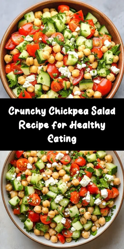 Try this Crunchy Chickpea Salad for a fresh and healthy meal! Packed with protein-rich chickpeas, colorful bell peppers, cucumbers, and cherry tomatoes, it's tossed with a light olive oil and lemon dressing. Perfect for a quick lunch or a side dish at dinner, this salad is not only easy to make but deliciously satisfying. In just 25 minutes, you can serve up a vibrant, nutritious dish that everyone will love. Enjoy this delightful salad among many other unique options!