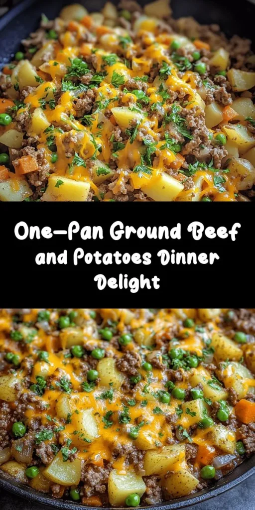 Discover the delicious chaos of flavors with this ground beef and potatoes recipe! Perfect for a hearty weeknight dinner, it features tender potatoes, savory ground beef, and vibrant veggies, all simmered together in a flavorful broth. Ready in just 40 minutes, this wholesome dish is easily customizable with your favorite vegetables and topped with melting cheddar cheese for extra richness. Quick, comfort food that the whole family will love! Enjoy every bite!