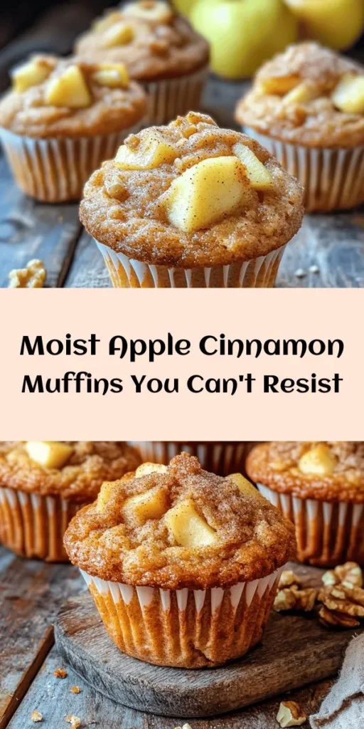Savor the flavors of fall with these moist apple cinnamon muffins! Made with fresh apples and a hint of cinnamon, they’re perfect for breakfast or a sweet snack. With a simple mix of dry and wet ingredients, you’ll have delicious muffins ready in just 35 minutes. Top them with a sprinkle of brown sugar and cinnamon for an extra touch. Perfect for cozy mornings or sharing with friends, these muffins are simply irresistible!