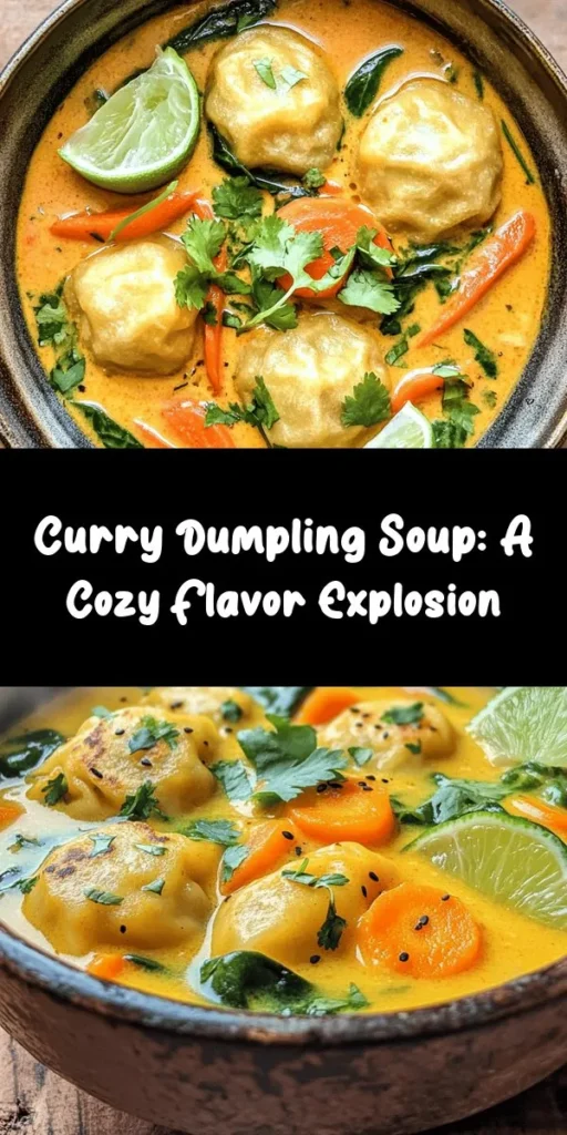 Warm up with this Heavenly Curry Dumpling Soup! This comforting dish features soft, homemade dumplings filled with spiced ground chicken (or tofu) nestled in a rich, coconut milk broth. Bursting with flavors from turmeric, ginger, and fresh cilantro, this soup is perfect for chilly evenings. Prepare in just an hour and serve it hot with a squeeze of lime for an added zing. Enjoy a bowl of happiness that’s both satisfying and delicious!