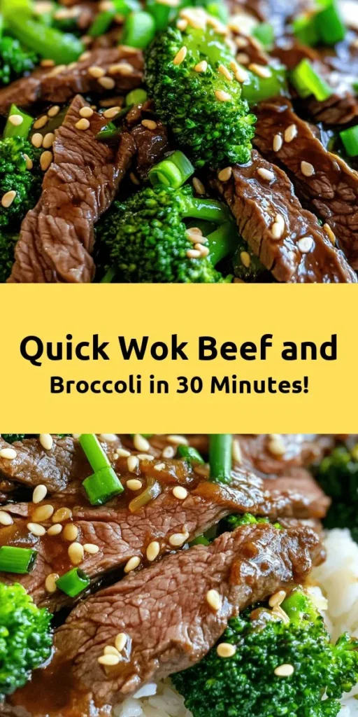 Savor the flavors of this Wok-Tossed Beef & Broccoli Delight! Perfect for a quick weeknight dinner, this recipe features tender flank steak and crisp broccoli tossed in a savory ginger-soy sauce. With just 30 minutes of prep time, you'll have a delicious meal on the table in no time. Serve it over fluffy jasmine rice and garnish with sesame seeds and green onions for an extra touch. Enjoy this healthy and satisfying dish that your family will love!