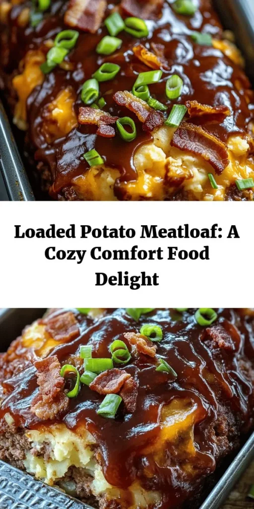 Discover the deliciousness of our Ultimate Loaded Potato Meatloaf Recipe! This comforting dish combines ground beef with creamy mashed potatoes, gooey cheddar cheese, and crispy bacon, all baked to perfection. Topped with a sweet barbecue glaze, each slice is bursting with flavor. Perfect for family dinners or a cozy gathering, this meatloaf is sure to impress. Easy to make and absolutely satisfying, it's a must-try for any meatloaf lover!
